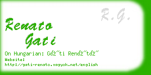 renato gati business card